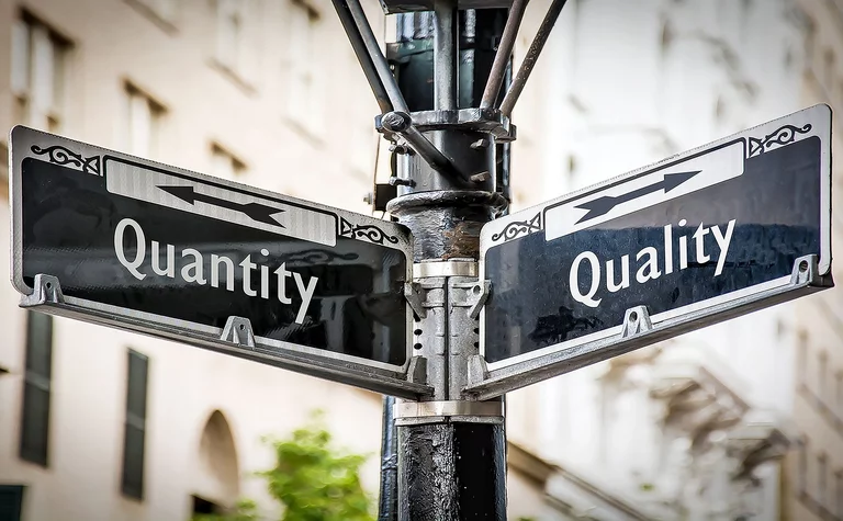 Street Sign Quality versus Quantity